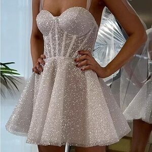 Rosie Etienne Emmelie sparkly bow tie dress medium